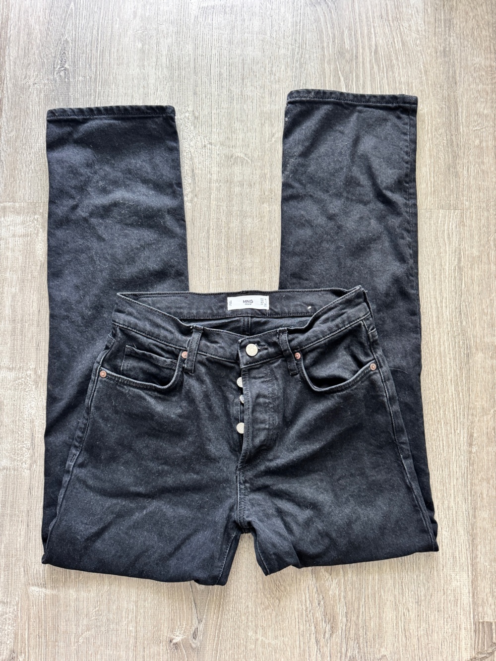 Mango MNG Denim Black Jeans